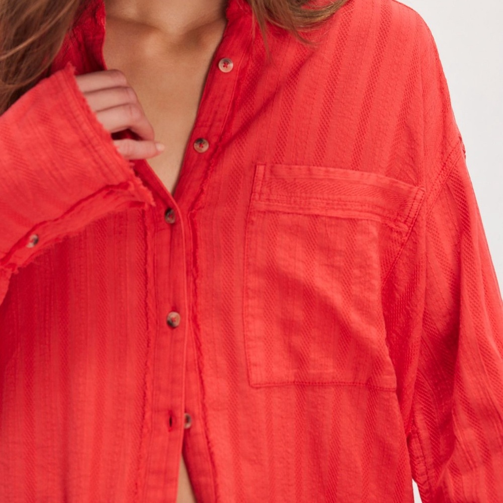 Free People We The Free Summer Sorbet Shirt - Picture 2 of 4
